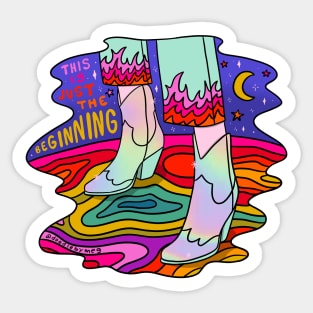 Just the Beginning Sticker